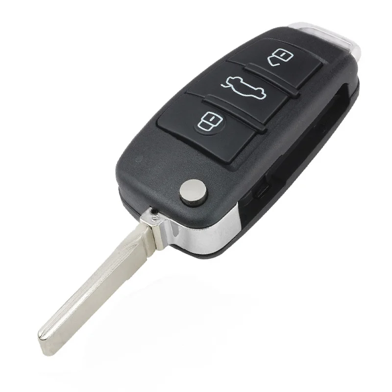 Флип накопитель KEYECU 433 МГц ID48 P/N: 4D0 837 231 A / K N R для Audi A3 A4 A6 A8 B5 RS4 RS6 TT Quattro|Ключ от авто|