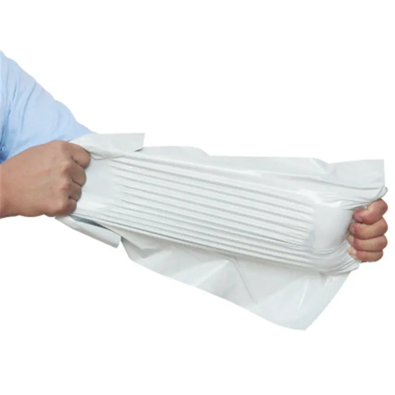 50pcs/Lot White Courier Bag Express Envelope Storage Bags Mailing Bags Self Adhesive Seal PE Plastic Pouch Packaging 24 Sizes 2