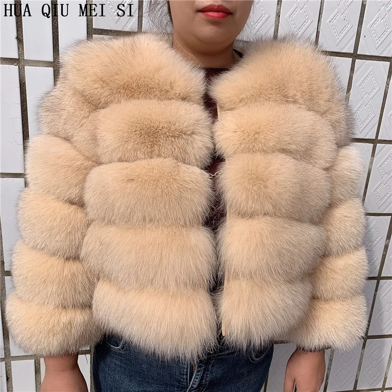 Women's winter jacket fur coat Fashion warm Fox fur coat natural fur natural female jacket fox fur vest  fox fur coat good quali