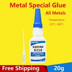 Colle métallique à séchage rapide, 20g, forte, spéciale pour coller le fer, l'acier inoxydable, les aimants en alliage d'aluminium 