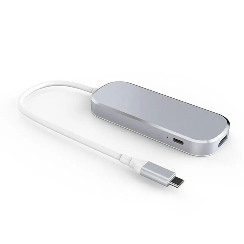 USB C концентратор 7 в 1 адаптер с Мощность доставки 4K HDMI с 3 портами(стандарт 3,0 TF карты памяти SD для ноутбуков предлагает широкий спектр различных портов
