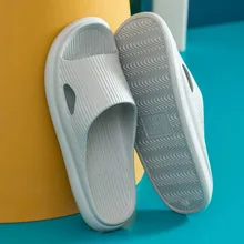 

Fashion Home Slippers For Men Slip On Flats Hotel Indoor Floor Flat Shoes Female Slides Summer Non-slip Family Bathroom Sandals