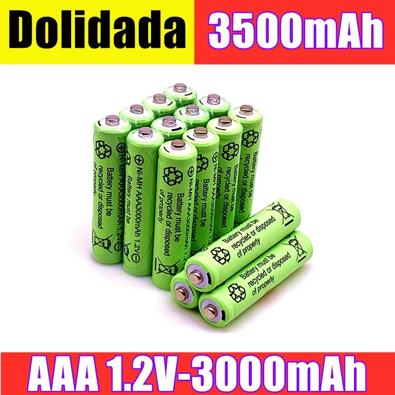 2/4/8/12/20 pces 100% original aaa 3000 mah 1.2 v qualidade bateria recarregável aaa 3000 mah ni-mh recarregável 1.2 v 2a bateria