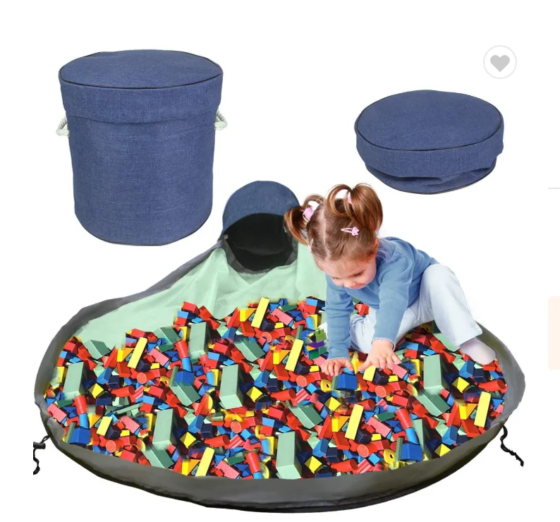 large toy storage bag play mat for kids outdoor quick toy storage bag