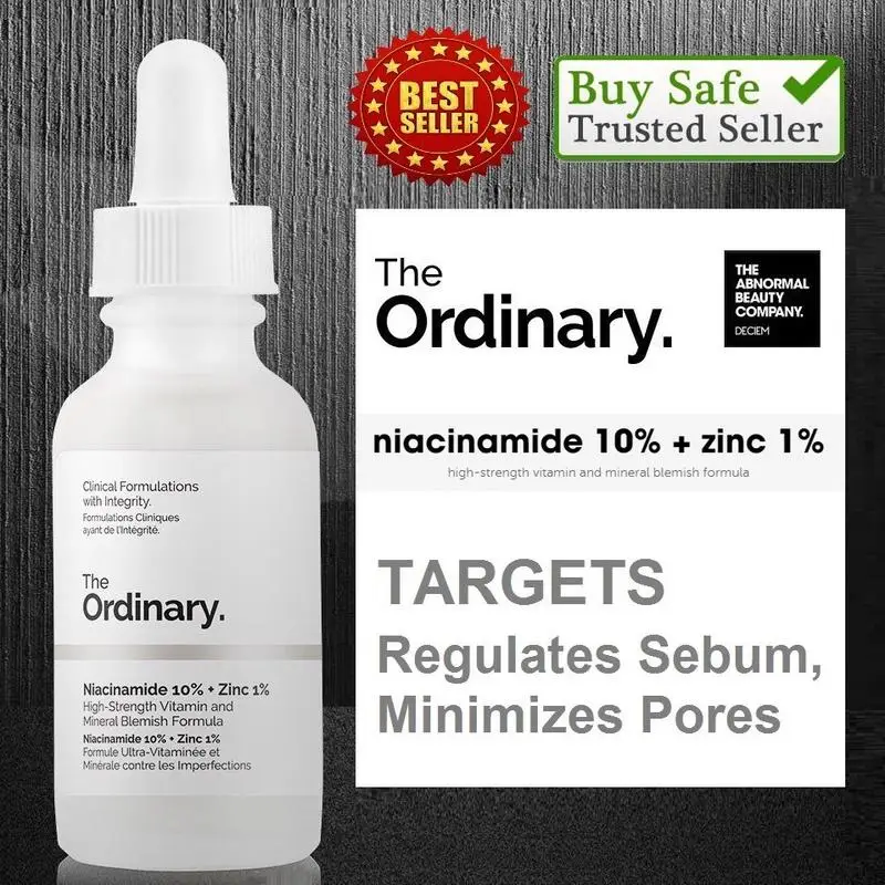 

[READY STOCK] The Ordinary Niacinamide 10% + Zinc 1% 30ml