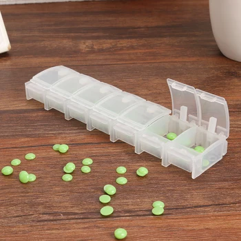 

7 Grids Portable Transparent Pills Box Weekly Tablet Medicine Box Holder Pill Storage Organizer Container Home Practical Product