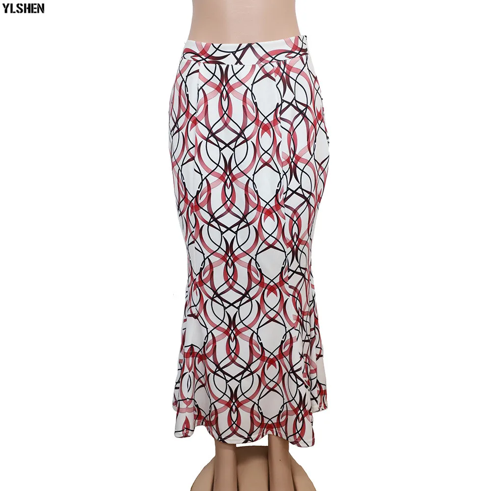 African Dresses for Women 2 Piece Set African Clothes Dashiki Print Tops + Skirt Suits Bazin Riche Fashion Robe Africaine Femme 13