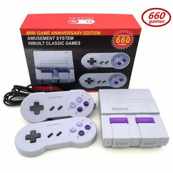

Mini TV Video Game Console Handheld Retro Family Game Console Built-In 660 Games Classic games with Dual game controller