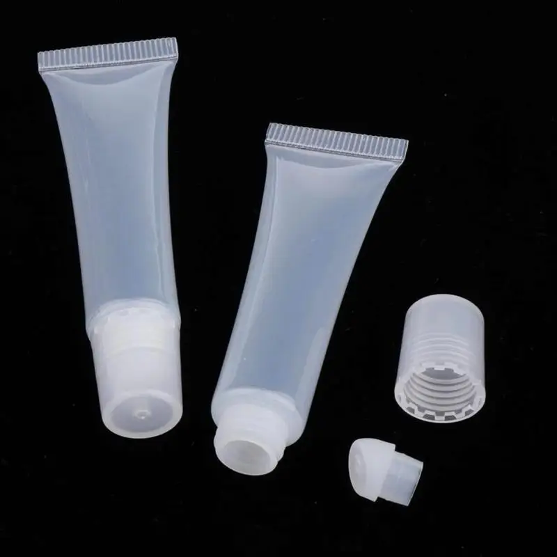 

Travel Bag 10ml Empty Tubes Lip Gloss Balm Clear Cosmetic Containers 10ml 1pc Make up Tools Accessories