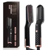 Professional Hair Straightener Beard Straightening Brush Mini Ceramic Brush Beard Men Hot Heated Comb Quick Hair Styler 1