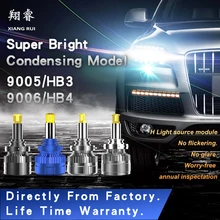 

XIANG RUI 9005HB3 9006HB4 LED car headlight 4300K fog lamp 6000K EMC decoding 120W super concentrated light 42000LM 12V 24V bulb