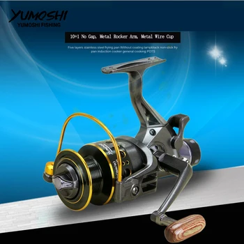 

New Double Brake Design Fishing Reel Super Strong Carp Fishing Feeder Spinning Reel Spinning wheel type fishing wheel MG