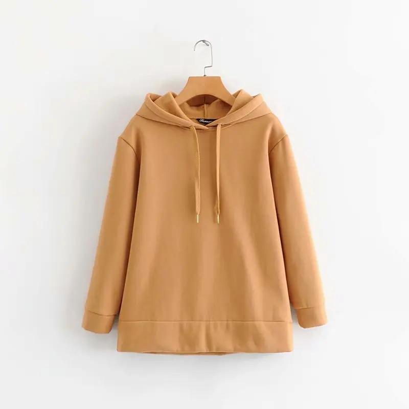 TL53-7135 Европейская и американская мода Свободный с капюшоном флис | Женская одежда
