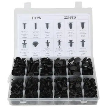 

330pcs Rivets Automotive Retainer With Removal Tool For Ford Toyota Honda