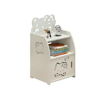

Simple modern bedside table assembly living room PVC locker children's bedroom sofa narrow cabinet mini storage cabinet