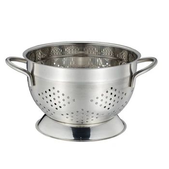 

Stainless Steel Strainer Kitchen Drainage Dishwashing Basket Fruit and Vegetable Dishwasher Leaking Basin Soaking and Washing Di