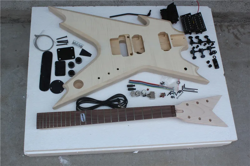 

Hot Sale 6-String Electric Guitar with Flame Maple Veneer,Rosewood Fingerboard,Basswood Body and can be Customized