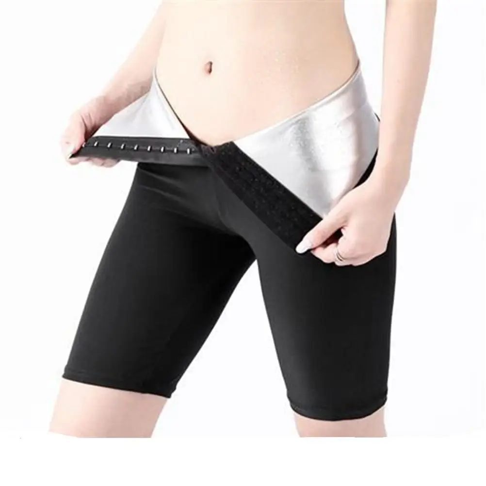 Pantalones cortos De Sauna para Mujer, mallas para ejercicio De adelgazamiento, cintura alta, entrenamiento, Spodenki