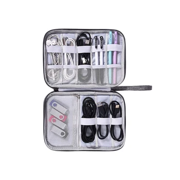 

YU Travel USB Cable Wire Storage Bag Portable Waterproof Cable Pouch USB Electronics Charger Organizer Digital Gadget Kit