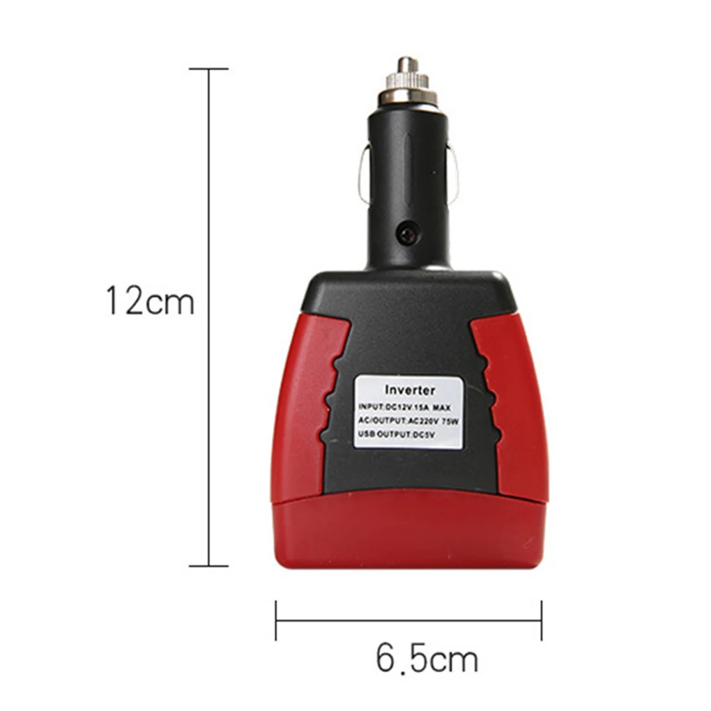 Инвертор питания USB 75 Вт DC 12 В в AC 220 В адаптер конвертер телефон ноутбук прикуриватель автомобильное зарядное устройство