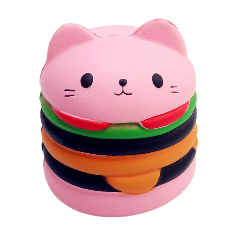 Catburger squishy - 🧡 GiggleBread Squishy Cat Burger 10a5cm Slow Rising So...