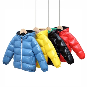 

Kids Winter Jacket Children's Down Jacket Double-sided New Boys Girls Baby Thickened Down Coat Children