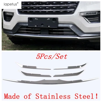 

Stainless Steel Exterior For Ford Explorer 2020 2021 Front Grill Racing Grille Net Decoration Stripes Protective Cover Kit Trim