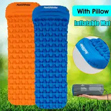 Naturehike нейлоновый ТПУ спальный коврик форма O/синий Портативный Дышащий моющийся надувной коврик водонепроницаемый с подушкой