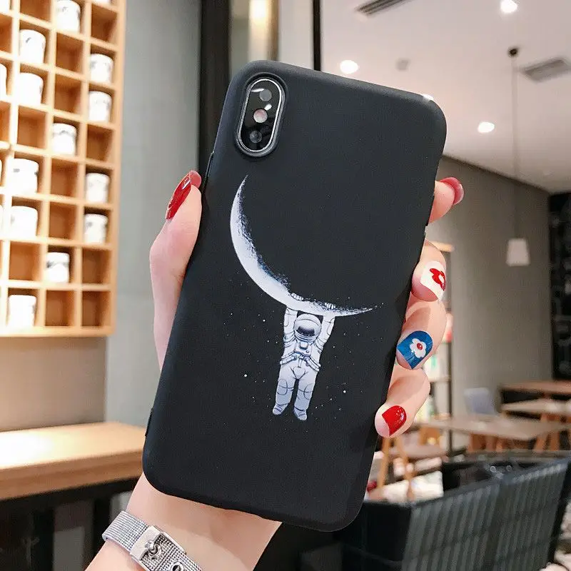 Чехол для телефона YOUVEI для iPhone 5, 6, 6 S, 7, 7 Plus, 8, 8 Plus, X, XR, XS Max, милый силиконовый чехол с рисунком Луны, чехол для iPhone 7 - Цвет: I04