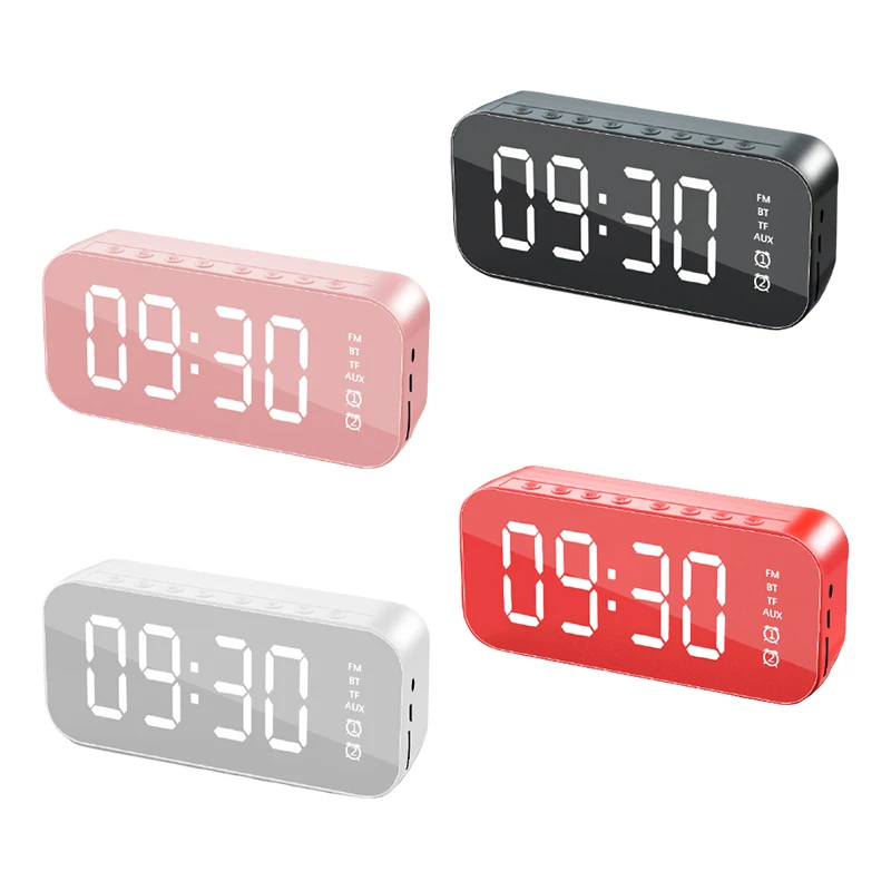 Altavoz inalámbrico con Bluetooth, minidespertador pequeño con espejo, portátil, Cannon, Mini transmisión de voz, tarjeta de Audio Vehicular