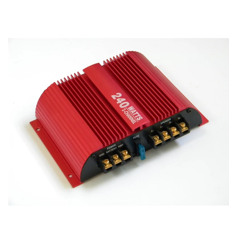 Красный 240 Вт аудио автомобиля 12V Усилитель 2 способа высокого Мощность Автомобильные усилители