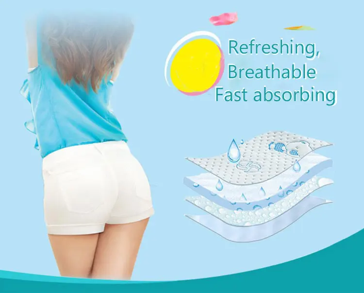 30piece/pack Anion sanitary Napkin Kill Bacteria Anti Inflammation Remove Yeast Infection Menstrual Pads Women Health Care