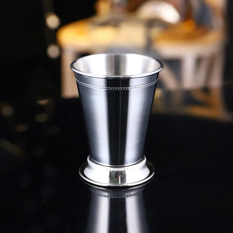 Bead Silver Чашка из нержавеющей стали, миксер для коктейлей, рулонная чашка Mojito mule - Цвет: Bead Silver
