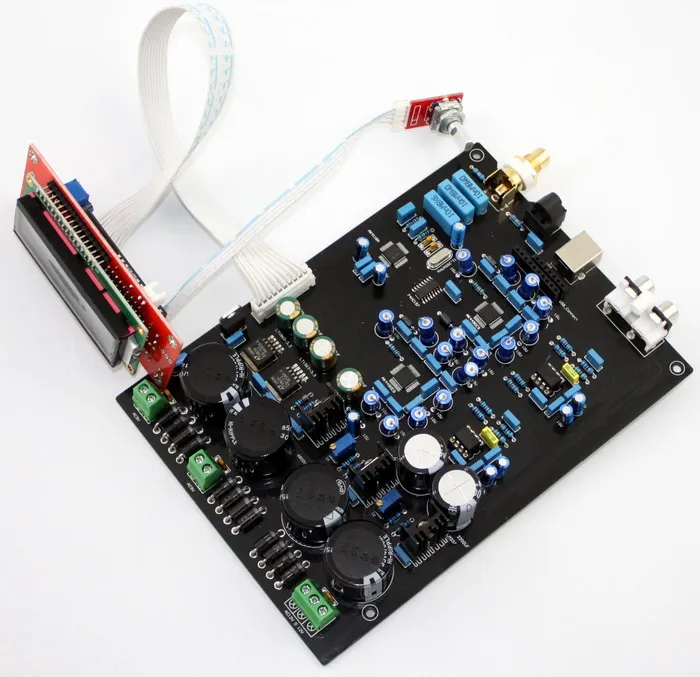 KYYSLB AK4490EQ Double And Soft Control Board Support DOP DSD Optical Fiber Coaxial USB Input DAC AUDIO Amplifier Board