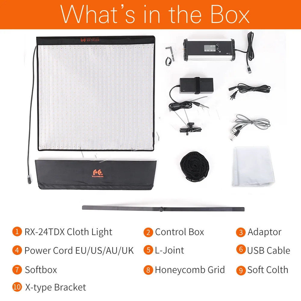 Falcon-Eyes-RX-24TDX-150W-Bi-Color-Portable-LED-Photo-Video-Light-Lamp-Flexible-Square-Cloth (1)