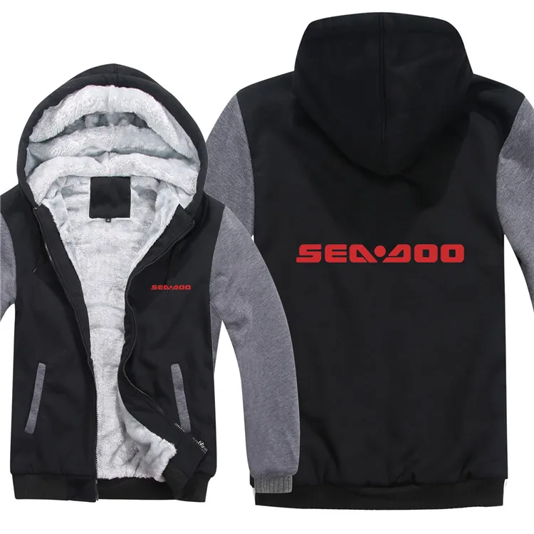 Sea Doo Seadoo Moto толстовки Мужская молния пальто флис утолщаются море-Ду свитер пуловер - Цвет: as picture