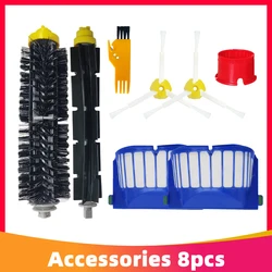 High-Performance Main Brush, Side Brush, and HEPA Filter Replacement Parts for Robot Vacuum Cleaners (A)