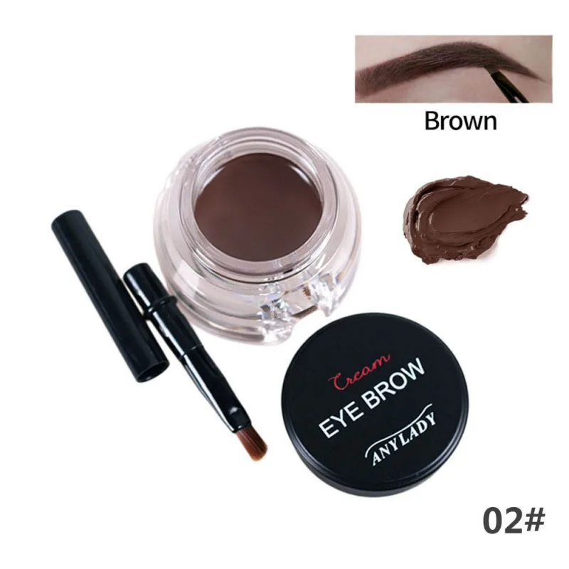 QT0777A2-Brown Новинка, крем для окрашивания бровей, стойкий, водонепроницаемый, стойкий к пятнам, цветной, устойчивый к поту, косметический крем для бровей - Цвет: QT0777A2-Brown