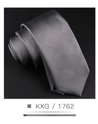 K1762 Новинка, 6 см, Мужской Шелковый узкий галстук для отдыха, цветной Модный Полосатый галстук в клетку, тонкий галстук, деловой костюм, свадебные вечерние галстуки - Цвет: K1762