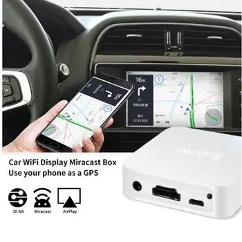 

New MiraScreen X7 Wireless link Box For iOS Android Phone Audio Video Miracast WIFI Display DLNA Receiver Mirroring HD AV to Car