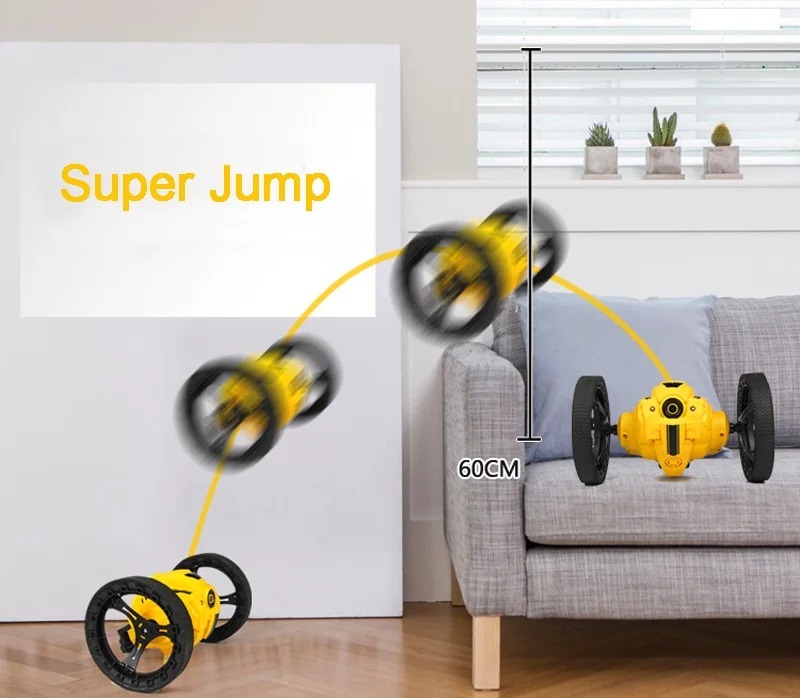 Радиоуправляемая машина с камерой 2.0mp Jumping Sumo wifi Bounce Car PEG SJ88 4CH 2,4 GHz RC автомобили с гибкими колесами дистанционное управление FSWB