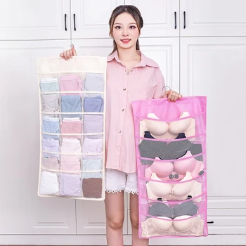 

Home Underwear Bra Organizer Storage Box Hanging Bags Drawer Closet Organizers Boxes For Travel Underwear Scarfs Socks Bra