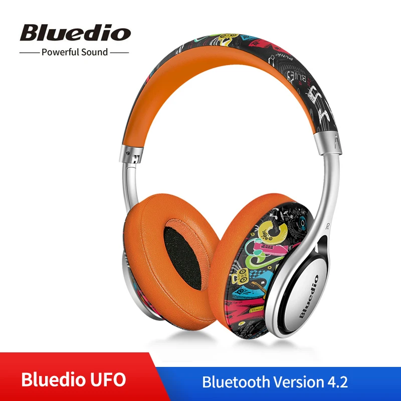 

Bluedio A2 (Air 2) Bluetooth Headphone Printed Pattern Wireless 3D Surround Headphones 8 Drivers HiFi Sport Headset with Mic