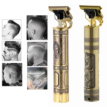 

USB Rechargeable T9 Baldheaded Hair Clipper Electric hair trimmer Cordless Shaver Trimmer 0mm Men Barber Hair Cutting Machine