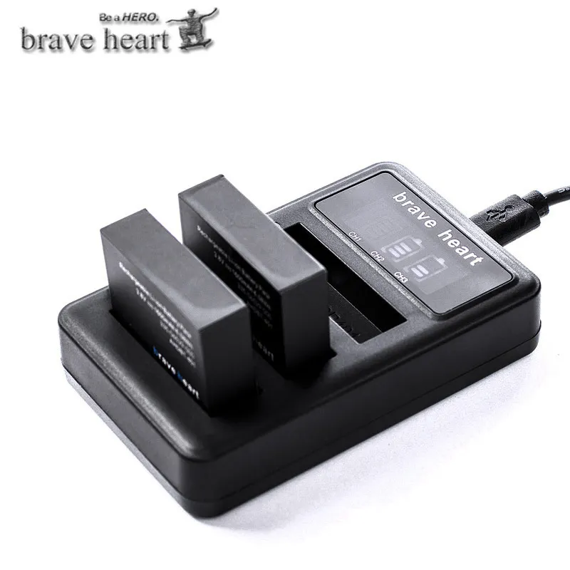 Для 2X 1600mAh Gopro Hero 4 батарея AHDBT 401 + 3 лота USB зарядное устройство для GoPro4 HD Hero4 черный и