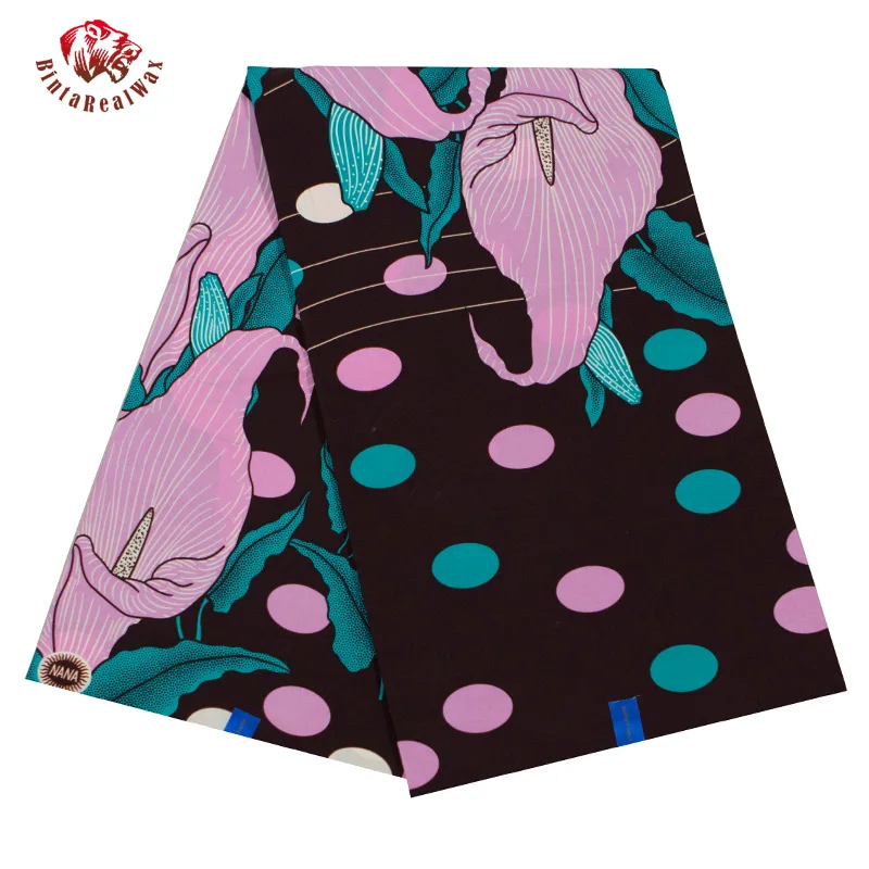 Модная африканская ткань с восковым принтом, новинка, софтхлопок, Bintareawaxl, ткань, Анкара, Африканский батик, фабричное праздничное платье, 40fs1337