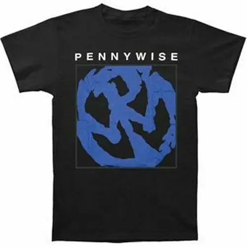 Pennywise синяя футболка с логотипом SM MD LG XL XXL Новая мужская круглым принтом дешевая