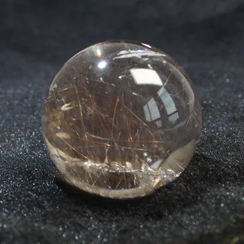 

Natural Rutile Crystal Sphere Healing Red Needles Phantom Quartz Stone Wicca Home Decoration Spirit Meditation Feng shui Gift