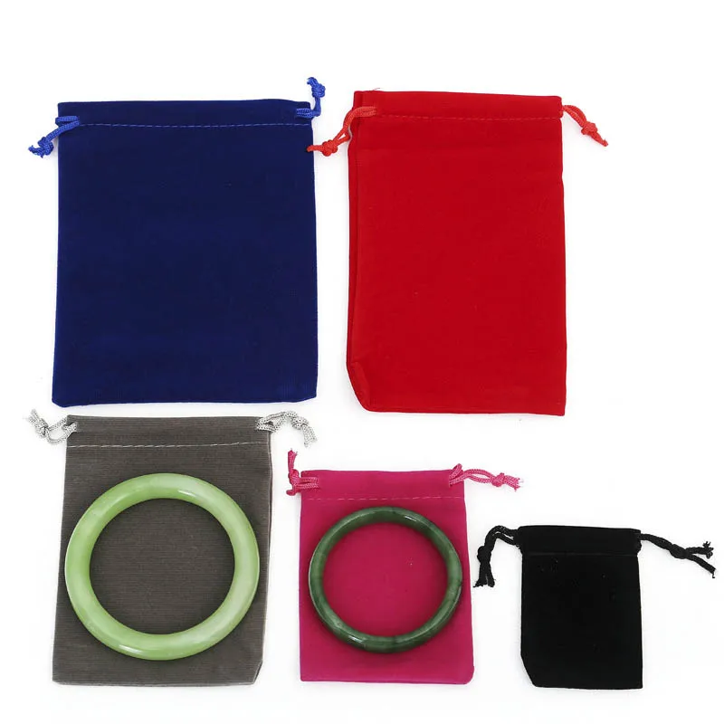 10pcs/lot Velvet Jewelry Drawstring Packing Bag Pouch Can Be Stowed Earring Necklace Rings Storage Organizer for Women Jewelry