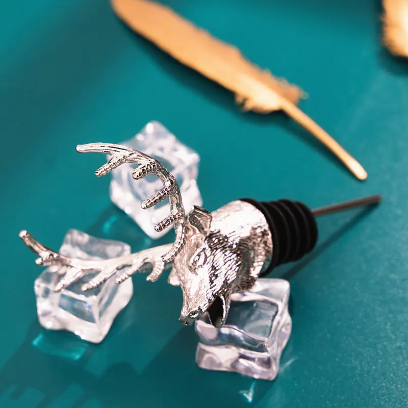 Creative Dispenser For Wine Jagermeister Zinc Alloy Deer Head
